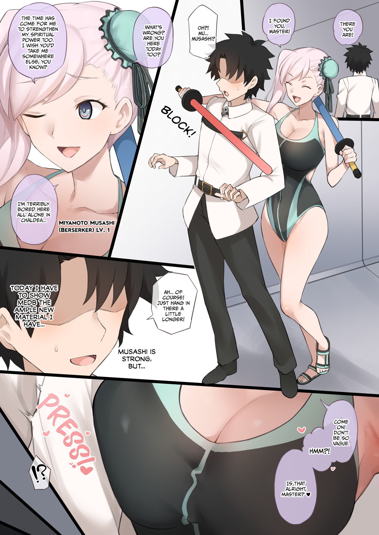 hentai manga A Story About Musashi In a Swimsuit Getting NTR Fucked By Big Black Cocks